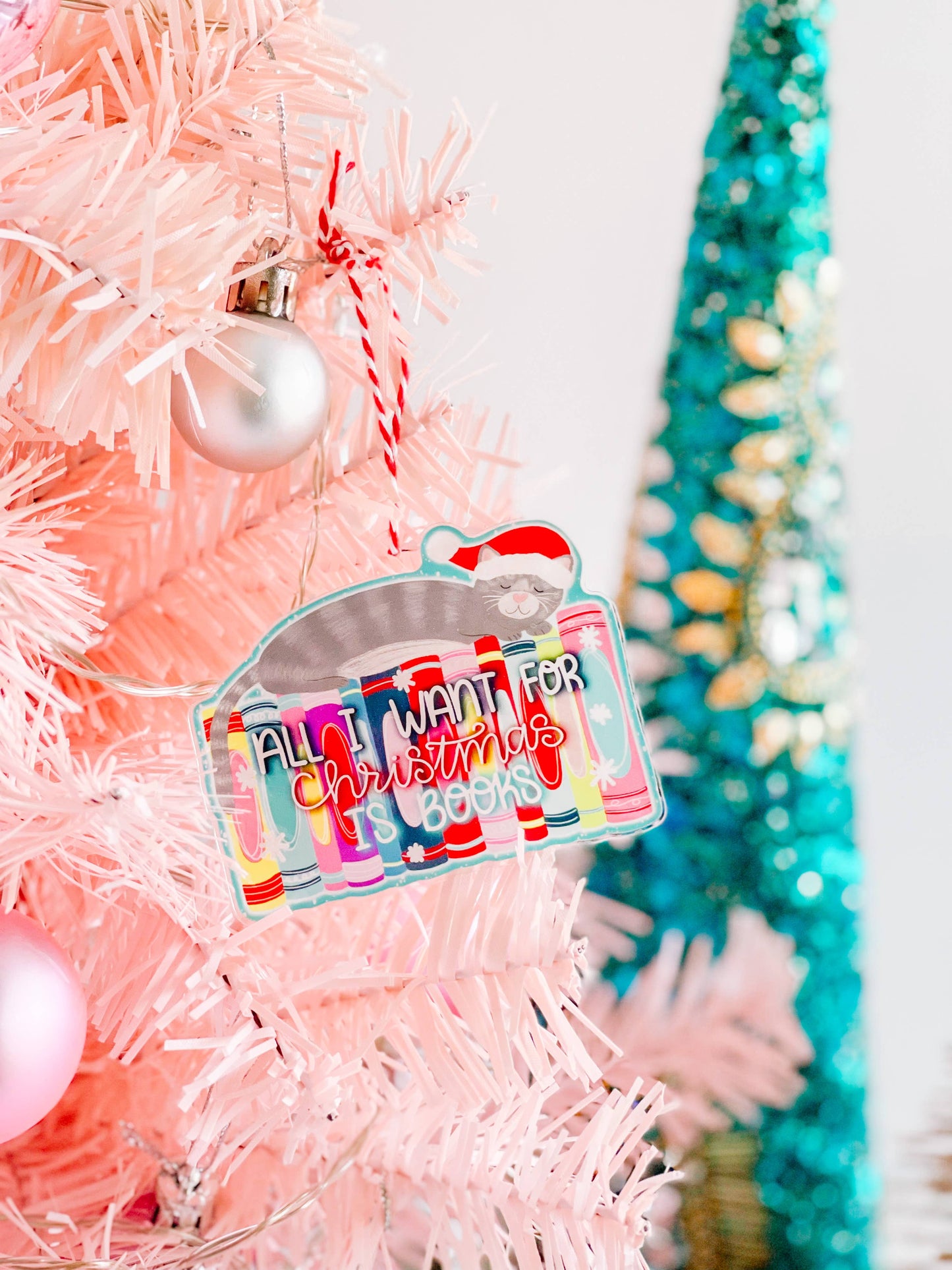 All I Want for Christmas is Books Christmas Ornament