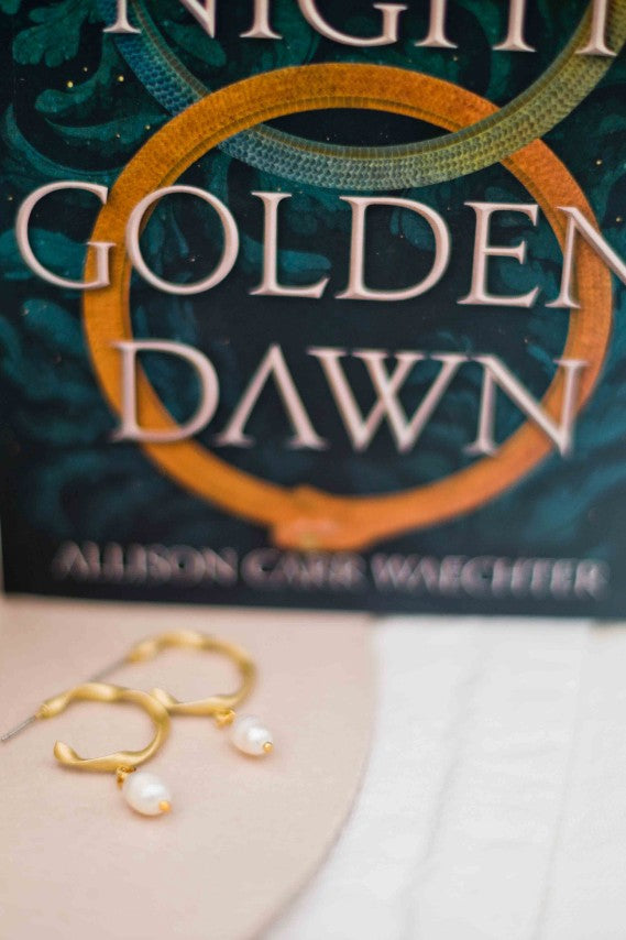 Dark Night Golden Dawn Earrings (Hecabe)