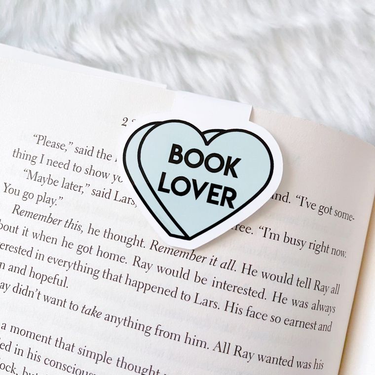 Candy Heart Magnetic Bookmarks