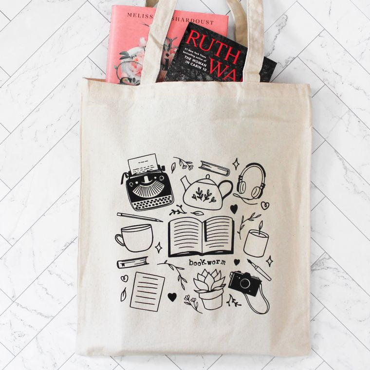 Bookworm Comforts tote bag