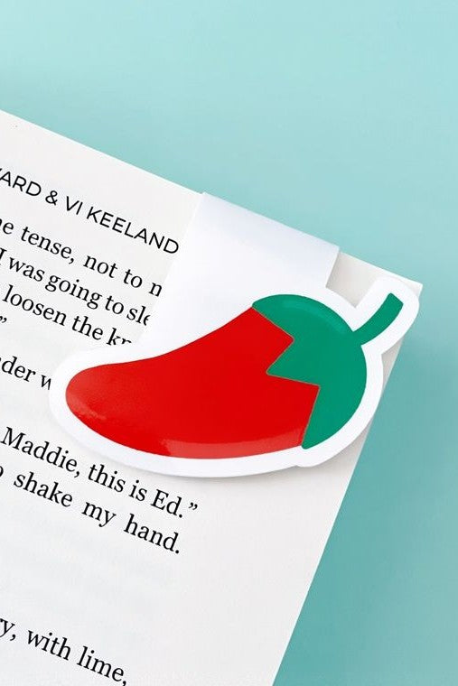 Spicy Chili Pepper Magnetic Bookmark
