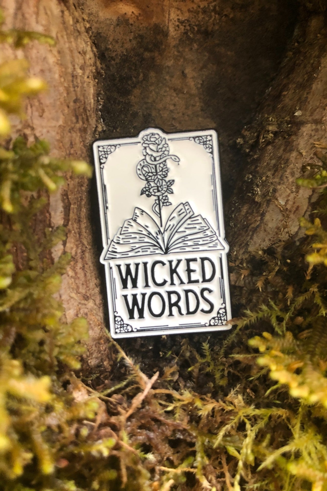 Wicked Words Enamel Pin